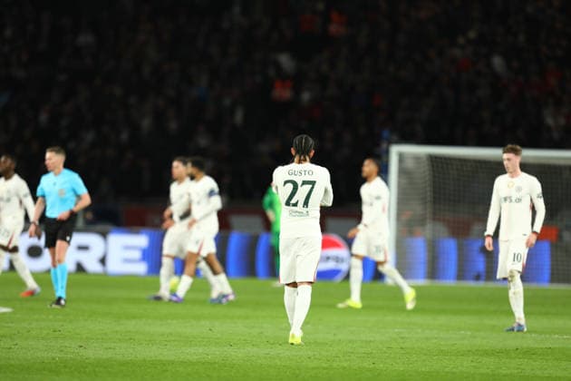 March 11, 2026, Paris, Ile-De-France, France: MALO GUSTO of Chelsea scores his side s first goal and equalizer in the UEFA Champions League 2025 26 Round of 16 Leg 1 of 2 game between PARIS SAINT-GERMAIN (PSG) and CHELSEA FC at the Parc des Princes Stadium in Paris, France. Soccer 2026: Champions League: PSG : Chelsea  - ZUMAc179 20260311_zep_c179_007 Copyright: xMickaelxChavetx