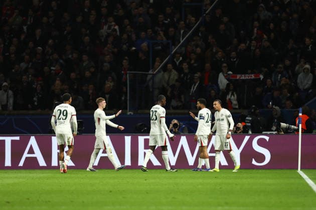 March 11, 2026, Paris, Ile-De-France, France: MALO GUSTO of Chelsea scores his side s first goal and equalizer in the UEFA Champions League 2025 26 Round of 16 Leg 1 of 2 game between PARIS SAINT-GERMAIN (PSG) and CHELSEA FC at the Parc des Princes Stadium in Paris, France. Soccer 2026: Champions League: PSG : Chelsea  - ZUMAc179 20260311_zep_c179_009 Copyright: xMickaelxChavetx