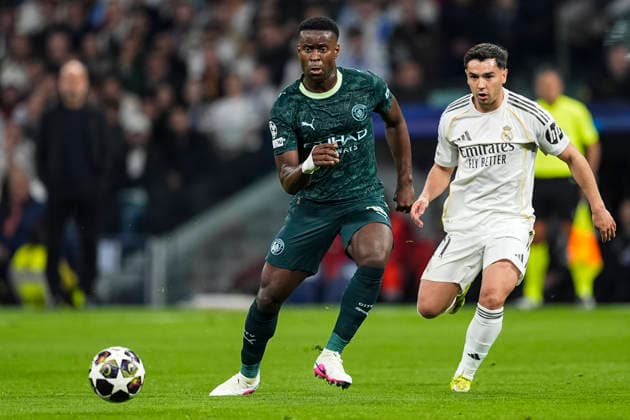 March 11, 2026, Madrid, Madrid, Spain: Marc Guehi of Manchester City in action during the UEFA Champions League 2025 26 Round of 16 First Leg match between Real Madrid C.F. and Manchester City at Bernabeu stadium on March 11, 2026, in Madrid, Spain. Madrid Spain - ZUMAa181 20260311_zaa_a181_067 Copyright: xOscarxJ.xBarrosox