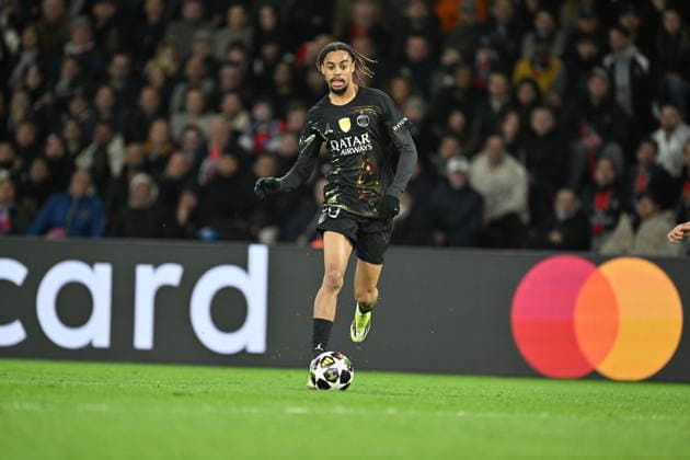 PSG v Chelsea - UEFA Champions League PARIS, FRANCE - MARCH 11: Bradley Barcola of PSG in action during the UEFA Champions League 2025 26 Round of 16 First Leg match between Paris Saint-Germain FC and Chelsea FC at Parc des Princes in Paris, France on March 11, 2026. Mustafa Yalcin Anadolu Paris France. Editorial use only. Please get in touch for any other usage.  Copyright: x2026xAnadoluxMustafaxYalcinx