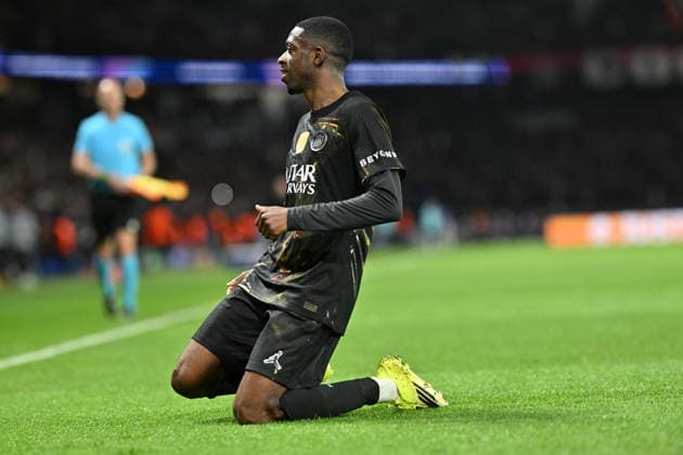 PSG v Chelsea - UEFA Champions League PARIS, FRANCE - MARCH 11: Ousmane Dembele of Paris Saint-Germain celebrates scoring his team s second goal during the UEFA Champions League 2025 26 Round of 16 First Leg match between Paris Saint-Germain FC and Chelsea FC at Parc des Princes in Paris, France on March 11, 2026. Mustafa Yalcin Anadolu Paris France. Editorial use only. Please get in touch for any other usage.  Copyright: x2026xAnadoluxMustafaxYalcinx