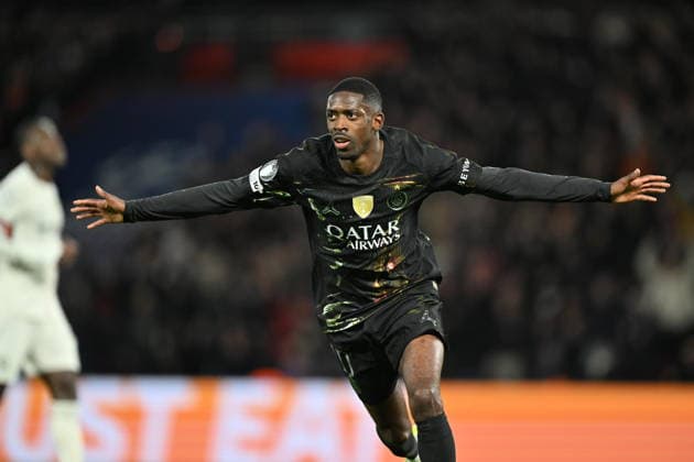 PSG v Chelsea - UEFA Champions League PARIS, FRANCE - MARCH 11: Ousmane Dembele of Paris Saint-Germain celebrates scoring his team s second goal during the UEFA Champions League 2025 26 Round of 16 First Leg match between Paris Saint-Germain FC and Chelsea FC at Parc des Princes in Paris, France on March 11, 2026. Mustafa Yalcin Anadolu Paris France. Editorial use only. Please get in touch for any other usage.  Copyright: x2026xAnadoluxMustafaxYalcinx