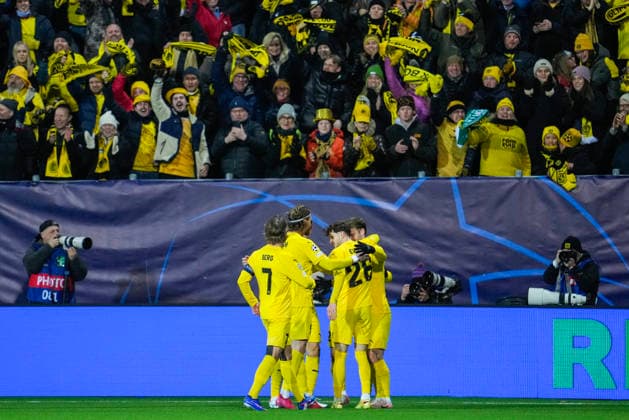 Football, Champions League 2025 2026 Bodo Glimt Sporting Lisbon Bodo, Norway 20260311 Bodo Glimts Ole Didrik Blomberg celebrates after scoring the 2 0 goal during the Champions League football match between Bodo Glimt and Sporting Lisbon at Aspmyra Stadium Photo Fredrik Varfjell NTB Bodo Norway EDITORIAL USE ONLY RESTRICTED USE FOR BETTING COMPANIES  Copyright: xFredrikxVarfjellx xNTBx
