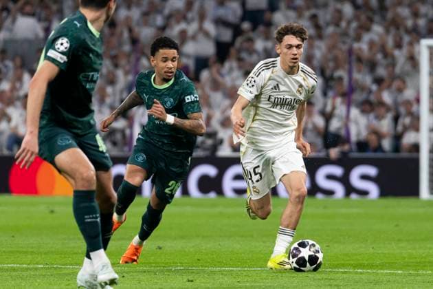 UEFA Champions League soccer match Real Madrid vs Manchester City at Santiago Bernabeu stadium in Madrid, Spain. 11 March 2026 Tiago Pitarch 900 Cordon Press  900 CordonxPress LOF - Champions League Real Madrid vs Manchester City