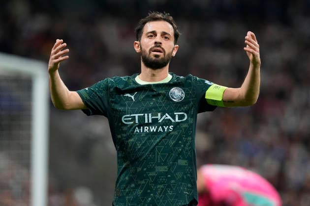 REAL MADRID CF v MANCHERSTER CITY FC. CHAMPIONS LEAGUE 2024 2025. ROUND OF 8. 2ND LEG MATCH. Manchester City FC s Bernardo Silva during Champions League 2025 2026, Round of 16 1st leg match. March 11 ,2026. (ALTERPHOTOS Acero) MadridSpain  Copyright: xAcerox