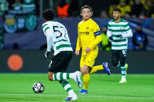 Football, Champions League 2025 2026 Bodo Glimt Sporting Lisbon Bodo, Norway 20260311 Bodo Glimts Patrick Berg during the Champions League football match between Bodo Glimt and Sporting Lisbon at Aspmyra Stadium Photo Fredrik Varfjell NTB Bodo Norway EDITORIAL USE ONLY RESTRICTED USE FOR BETTING COMPANIES  Copyright: xFredrikxVarfjellx xNTBx