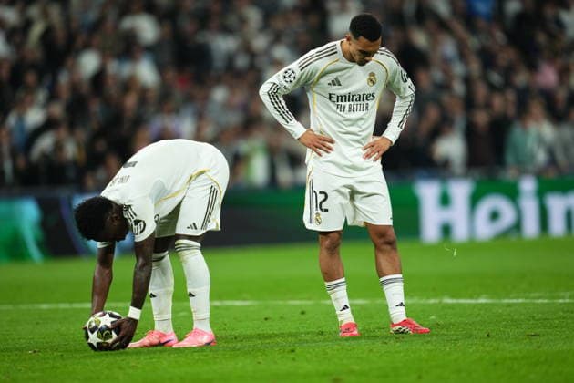 ESP: Real Madrid v Manchester City . UEFA Champions League match. Round of 16, first leg. Vinicius Junior of Real Madrid during the UEFA Champions League match, Round of 16, first leg, between Real Madrid and Manchester City played at Santiago Bernabeu Stadium on March 11, 2026 in Madrid Spain. kpng Copyright: xBaguxBlancox xPRESSINPHOTOx PS_260311_RMA_MCI_060