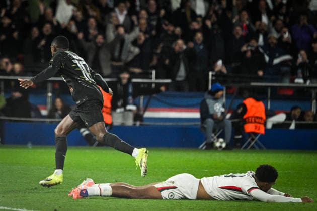 Champions League PSG vs Chelsea F.C - FA Paris Saint-Germain’s forward Ousmane Dembele celebrates scoring a goal during the UEFA Champions League football match between Paris Saint-Germain and Chelsea F.C at the Parc des Princes Stadium in Paris on March 11, 2026. Photo by Firas Abdullah ABACAPRESS.COM Paris Ile-de-France France  Copyright: xAbdullahxFiras ABACAx