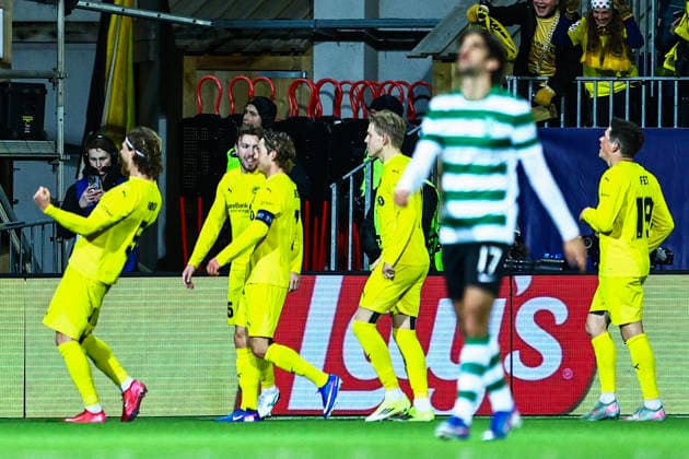 Football, Champions League 2025 2026 Bodo Glimt Sporting Lisbon Bodo 20260311 The Champions League football match between Bodo Glimt and Sporting Lisbon at Aspmyra Stadium Photo Mats Torbergsen NTB Bodo Norway EDITORIAL USE ONLY RESTRICTED USE FOR BETTING COMPANIES  Copyright: xMatsxTorbergsenx xNTBx