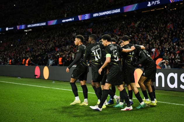 Champions League PSG vs Chelsea F.C - FA Paris Saint-Germain’s forward Bradley Barcola celebrates scoring a goal with teammates during the UEFA Champions League football match between Paris Saint-Germain and Chelsea F.C at the Parc des Princes Stadium in Paris on March 11, 2026. Photo by Firas Abdullah ABACAPRESS.COM Paris Ile-de-France France  Copyright: xAbdullahxFiras ABACAx