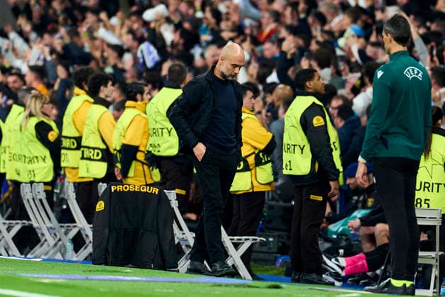 Pep Guardiola head coach of Manchester City FC during the UEFA Champions League match between Real Madrid CF and Manchester City at Bernabeu Stadium on March 11, 2026. - 11 03 2026 - Spain Madrid Madrid -  LGMx xLexPictorium LePictorium_0329598