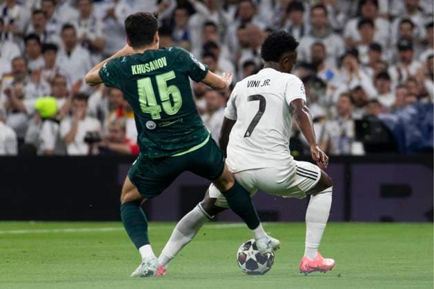 UEFA Champions League soccer match Real Madrid vs Manchester City at Santiago Bernabeu stadium in Madrid, Spain. 11 March 2026 Vinicius Jr 900 Cordon Press  900 CordonxPress LOF - Champions League Real Madrid vs Manchester City
