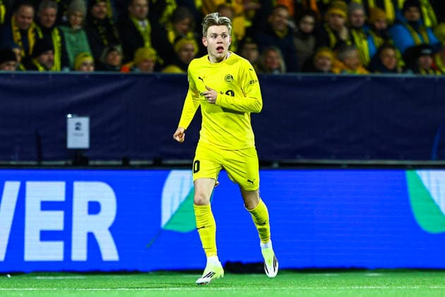 Football, Champions League 2025 2026 Bodo Glimt Sporting Lisbon Bodo 20260311 Bodo Glimts Jens Petter Hauge during the Champions League football match between Bodo Glimt and Sporting Lisbon at Aspmyra Stadium Photo Mats Torbergsen NTB Bodo Norway EDITORIAL USE ONLY RESTRICTED USE FOR BETTING COMPANIES  Copyright: xMatsxTorbergsenx xNTBx