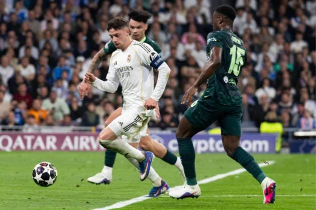 UEFA Champions League soccer match Real Madrid vs Manchester City at Santiago Bernabeu stadium in Madrid, Spain. 11 March 2026 Valverde 900 Cordon Press  900 CordonxPress LOF - Champions League Real Madrid vs Manchester City