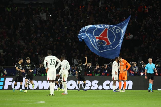 March 11, 2026, Paris, Ile-De-France, France: VITINHA of PSG celebrates scoring his side s third goal in the UEFA Champions League 2025 26 Round of 16 Leg 1 of 2 game between PARIS SAINT-GERMAIN (PSG) and CHELSEA FC at the Parc des Princes Stadium in Paris, France. Soccer 2026: Champions League: PSG : Chelsea  - ZUMAc179 20260311_zep_c179_053 Copyright: xMickaelxChavetx