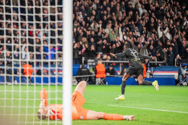 March 11, 2026, Paris, Ile De France, France: Ousmane Dembele of PSG celebrates a goal during the UEFA Champions League match between Paris Saint Germain (PSG) and Chelsea at Parc des Princes on March 11, 2026, in Paris, France. Paris France - ZUMAc313 20260311_zsp_c313_017 Copyright: xFaresxChafaix