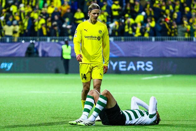 Football, Champions League 2025 2026 Bodo Glimt Sporting Lisbon Bodo 20260311 The Champions League football match between Bodo Glimt and Sporting Lisbon at Aspmyra Stadium Photo Mats Torbergsen NTB Bodo Norway EDITORIAL USE ONLY RESTRICTED USE FOR BETTING COMPANIES  Copyright: xMatsxTorbergsenx xNTBx