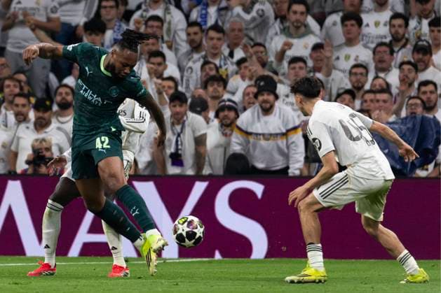 UEFA Champions League soccer match Real Madrid vs Manchester City at Santiago Bernabeu stadium in Madrid, Spain. 11 March 2026 Tiago Pitarch 900 Cordon Press  900 CordonxPress LOF - Champions League Real Madrid vs Manchester City