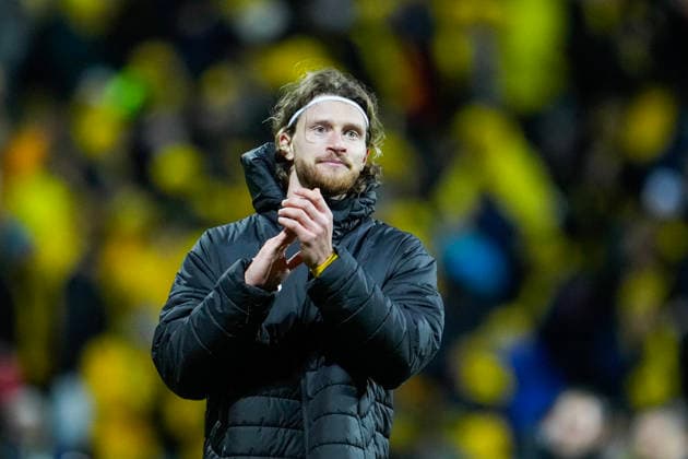 Football, Champions League 2025 2026 Bodo Glimt Sporting Lisbon Bodo, Norway 20260311 Bodo Glimts Kasper Hogh during the Champions League football match between Bodo Glimt and Sporting Lisbon at Aspmyra Stadium Photo Fredrik Varfjell NTB Bodo Norway EDITORIAL USE ONLY RESTRICTED USE FOR BETTING COMPANIES  Copyright: xFredrikxVarfjellx xNTBx