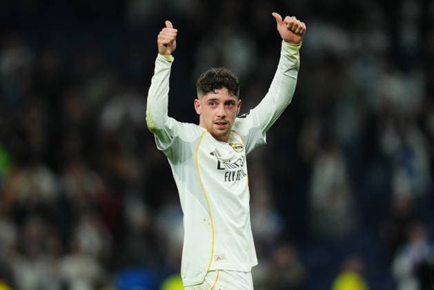 ESP: Real Madrid v Manchester City . UEFA Champions League match. Round of 16, first leg. Fede Valverde of Real Madrid during the UEFA Champions League match, Round of 16, first leg, between Real Madrid and Manchester City played at Santiago Bernabeu Stadium on March 11, 2026 in Madrid Spain. kpng Copyright: xBaguxBlancox xPRESSINPHOTOx PS_260311_RMA_MCI_079