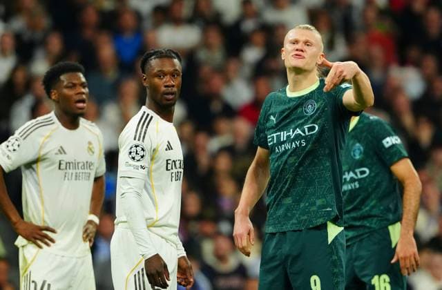 Erling Haaland of Manchester City Real Madrid v Manchester City, UEFA Champions League, Round of 16, First Leg, Football, Bernabeu, Madrid, Spain - 11 Mar 2026Madrid Bernabeu Spain EDITORIAL USE ONLY No use with unauthorised audio, video, data, fixture lists, club league logos or live services. Online in-match use limited to 120 images, no video emulation. No use in betting, games or single club league player publications.  Copyright: xJavierxGarcia Shutterstockx 16746741bi