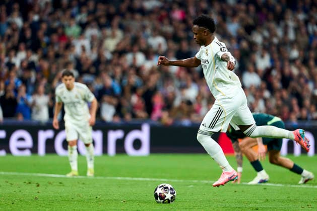 Vinicius Junior of Real Madrid CF during the UEFA Champions League match between Real Madrid CF and Manchester City at Bernabeu Stadium on March 11, 2026. - 11 03 2026 - Spain Madrid Madrid -  LGMx xLexPictorium LePictorium_0329621