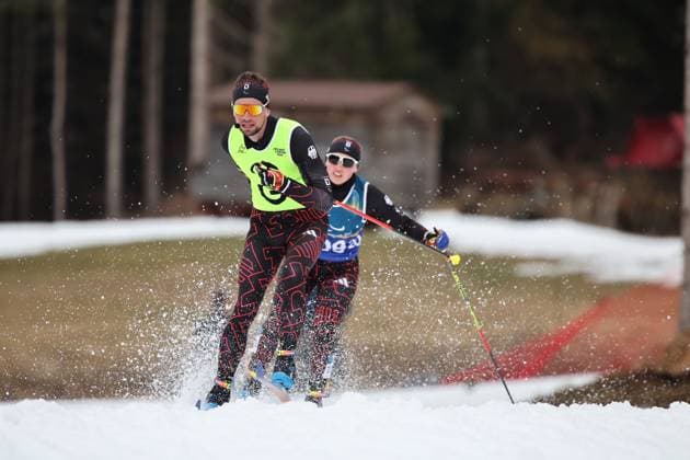 Milano Cortina 2026 Paralympic Winter games, Winterspiele,Spiele, Summer games - Para Cross-Country Skiing Leonie Walter und Guide Christian Krasman vom Team Deutschland beim Para Cross-Country Skiing Wettbewerb über 10km Interval bei Milano Cortina 2026 Paralympic Winter Games am 11.03.2026 *** Milano Cortina 2026 Paralympic Winter Games Para Cross Country Skiing Leonie Walter and guide Christian Krasman from Team Germany at the Para Cross Country Skiing competition over 10km Interval at Milano Cortina 2026 Paralympic Winter Games on 11 03 2026 Copyright: xBEAUTIFULxSPORTS MarcusxHartmannx