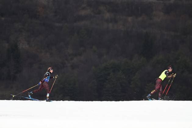 Milano Cortina 2026 Paralympic Winter games, Winterspiele,Spiele, Summer games - Para Cross-Country Skiing Leonie Walter und Guide Christian Krasman vom Team Deutschland beim Para Cross-Country Skiing Wettbewerb über 10km Interval bei Milano Cortina 2026 Paralympic Winter Games am 11.03.2026 *** Milano Cortina 2026 Paralympic Winter Games Para Cross Country Skiing Leonie Walter and guide Christian Krasman from Team Germany at the Para Cross Country Skiing competition over 10km Interval at Milano Cortina 2026 Paralympic Winter Games on 11 03 2026 Copyright: xBEAUTIFULxSPORTS MarcusxHartmannx
