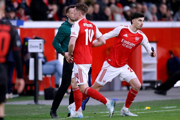 HAVERTZ Kai Team Arsenal FC Substitution UEFA Championsleague Season 2025 2026 Round of 16 Match Bayer 04 Leverkusen Arsenal FC on 11 03 2026 in Leverkusen DFL REGULATIONS PROHIBIT ANY USE OF PHOTOGRAPHS as IMAGE SEQUENCES and or QUASI VIDEO Copyright: xLacixPerenyix