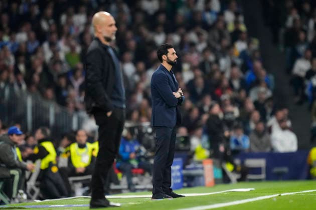 Real Madrid CF v Manchester City FC - UEFA Champions League 2025 26 Round of 16 First Leg Alvaro Arbeloa head coach of Real Madrid during the UEFA Champions League 2025 26 Round of 16 First Leg match between Real Madrid CF and Manchester City FC at Estadio Santiago Bernabeu on March 11, 2026 in Madrid, Spain. Madrid Spain  Copyright: xJosexBretonx originalFilename:bretonhernandez-realmadr260311_npJHz.jpg