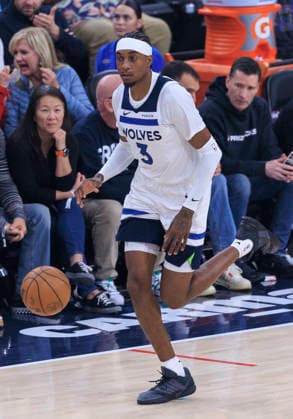 March 11, 2026, Inglewood, California, USA: Jaden McDaniels 3 of the Minnesota Timberwolves during their regular season NBA, Basketball Herren, USA game against the Los Angeles Clippers on Wednesday March 11, 2026 at Intuit Dome in Inglewood, California. ARIANA RUIZ PI Inglewood USA - ZUMAp124 20260311_zaa_p124_063 Copyright: xArianaxRuizx