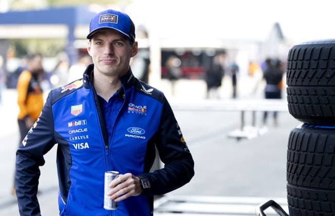 SHANGHAI Max Verstappen (Red Bull Racing) with manager Raymon Vermeulen at the Shanghai International Circuit ahead of the Chinese Grand Prix. SANDER KONING ANP xVIxANPxSportx xxANPxIVx 553094788 originalFilename: 553094788.jpg