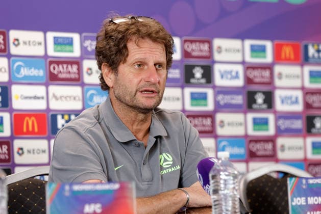 ASIAN CUP WOMEN AUSTRALIA PRESSER, Joe Montemurro, head coach of of Australia is seen during a Matildas Asian Cup press conference, PK, Pressekonferenz at HBF Park, in Perth, Thursday, March 12, 2026. ( NO ARCHIVING PERTH WESTERN AUSTRALIA AUSTRALIA  Copyright: xRICHARDxWAINWRIGHTx 20260312125944728442