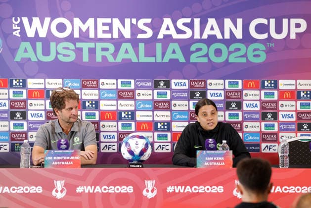 Football, Women, Asian Cup, National team Australia, Press conference
