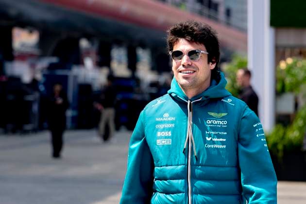 SHANGHAI ï¿½ Formula 1 driver Lance Stroll of Aston Martin Aramco Formula 1 Team during the Formula 1 China Shanghai media day at the Shanghai International Circuit on March 12, 2025 in Shanghai, China Photo by DeFodi Images