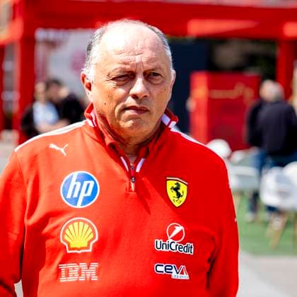 SHANGHAI ï¿½ Scuderia Ferrari HP Team Principal Frï¿½dï¿½ric Vasseur during the Formula 1 China Shanghai Media Day at the Shanghai International Circuit on March 12, 2025 in Shanghai, China Photo by DeFodi Images