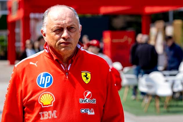 SHANGHAI ï¿½ Scuderia Ferrari HP Team Principal Frï¿½dï¿½ric Vasseur during the Formula 1 China Shanghai Media Day at the Shanghai International Circuit on March 12, 2025 in Shanghai, China Photo by DeFodi Images