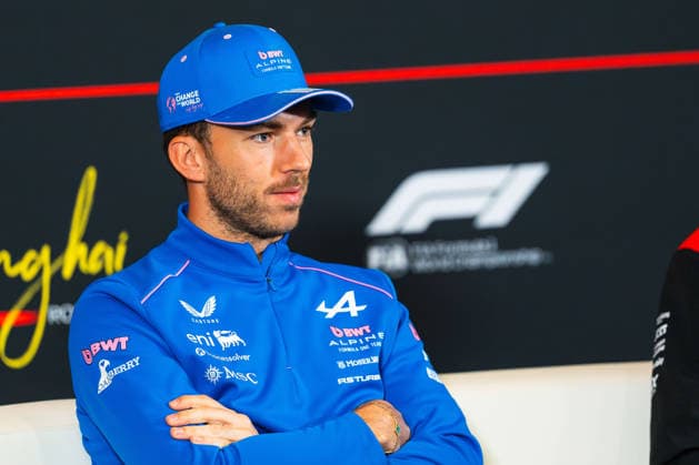 Formula 1 Heineken Chinese Grand Prix 2026 Levi Erb OVERTAKE MAXPPP - Shanghai 12 03 2026 press conference, PK, Pressekonferenz 10 GASLY Pierre (fra), BWT Alpine Formula One Team, portrait at the Formula 1 Heineken Chinese Grand Prix 2026, the 2nd round of the 2026 FIA Formula 1 World Championship, WM, Weltmeisterschaft at the Shanghai International Circuit in Shanghai, China, from 12 to 15 March 2026 Shanghai Shanghai International Circuit China  Copyright: xOVERTAKE MAXPPPxLevixErbx OVT202603120711 OVT202603120711