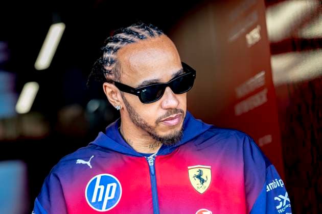 SHANGHAI Formula 1 driver Lewis Hamilton of Scuderia Ferrari HP during the Formula 1 China Shanghai media day at the Shanghai International Circuit on March 12, 2025 in Shanghai, China Photo by DeFodi Images