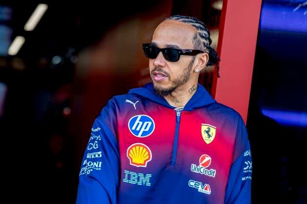 SHANGHAI Formula 1 driver Lewis Hamilton of Scuderia Ferrari HP during the Formula 1 China Shanghai media day at the Shanghai International Circuit on March 12, 2025 in Shanghai, China Photo by DeFodi Images