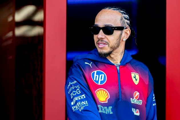 SHANGHAI Formula 1 driver Lewis Hamilton of Scuderia Ferrari HP during the Formula 1 China Shanghai media day at the Shanghai International Circuit on March 12, 2025 in Shanghai, China Photo by DeFodi Images