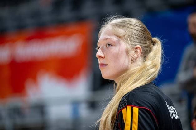 Basketball Villeurbanne 11.03.2026 Wommen™s Basketball World Cup 2026 Qualifying Tournament Deutschland (GER) - Südkorea (KOR) Frida Bühner (Deutschland, No.20) *** Basketball Villeurbanne 11 03 2026 Wommen™s Basketball World Cup 2026 Qualifying Tournament Germany GER South Korea KOR Frida Bühner Germany, No 20