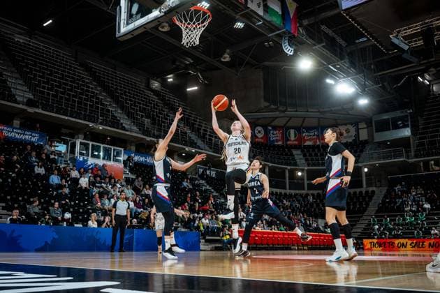 Basketball Villeurbanne 11 03 2026 Wommen™s Basketball World Cup 2026 Qualifying Tournament Germany GER South Korea KOR Frida Bühner Germany, No 20