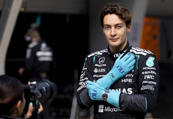 SHANGHAI - George Russell (Mercedes) during a photoshoot at the Shanghai International Circuit ahead of the Chinese Grand Prix. SANDER KONING ANP xVIxANPxSportx xxANPxIVx 553102641 originalFilename: 553102641.jpg