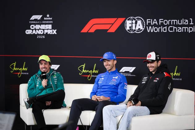 March 12, 2026, Shanghai, Shanghai, China: Haas F1 Team driver ESTEBAN OCON walks through the paddock on his way to a press conference, PK, Pressekonferenz during the Formula One Chinese Grand Prix weekend at Shanghai International Circuit. Shanghai China - ZUMAh201 20260312_zsp_h201_020 Copyright: xYichinxHoux
