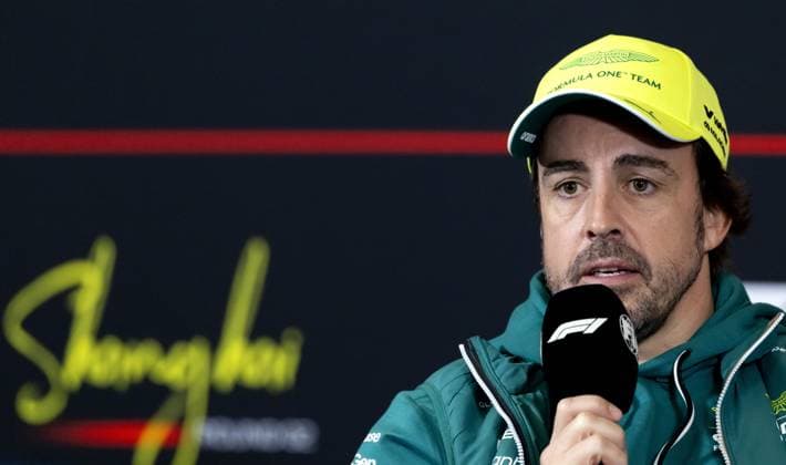 SHANGHAI - Fernando Alonso (Aston Martin) during the FIA press conference, PK, Pressekonferenz at the Shanghai International Circuit ahead of the Chinese Grand Prix. SANDER KONING ANP xVIxANPxSportx xxANPxIVx 553103980 originalFilename: 553103980.jpg
