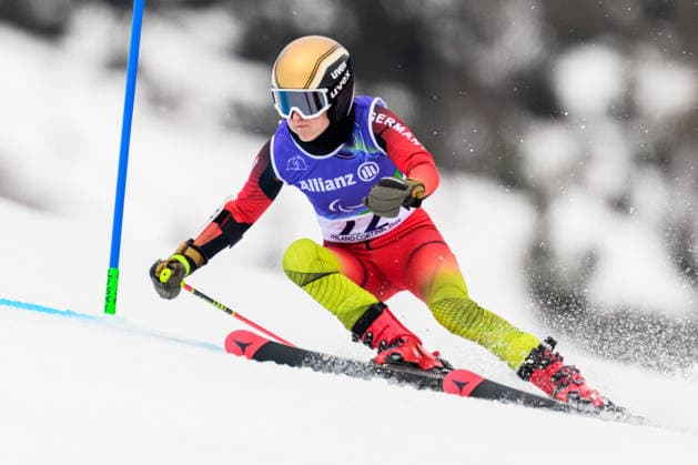 260312 Anna-Maria Rieder of Germany competes in the women s para alpine giant slalom during day 6 of the Milano Cortina 2026 Winter Paralympic Games on March 12, 2026 in Cortina. Photo: Maxim Thore BILDBYRAN kod MT MT1020 alpint alpine skiing paralympic games paralympics paralympiska spel paralympiske leker vinter-paralympics winter paralympics milano cortina 2026 milano cortina 2026 winter paralympic games 6 bbeng storslalom *** 260312 Anna Maria Rieder of Germany competes in the women s para alpine giant slalom during day 6 of the Milano Cortina 2026 Winter Paralympic Games on March 12, 2026 in Cortina Photo Maxim Thore BILDBYRAN kod MT MT1020 alpint alpine skiing paralympic games paralympiska spel paralympiske leker vinter paralympics winter paralympics milano cortina 2026 milano cortina 2026 winter paralympic games 6 bbeng storslalom  Copyright: MAXIMxTHORE BB260312MT011