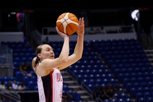 2026 World Cup Qualifying Tournament - USA Women s national team, Nationalteam V Senegal Paige Bueckers plays during the game at the 2026 FIBA World Cup Qualifying Tournament between USA and Senegal in San Juan, Puerto Rico, on March 11, 2026, at Coliseo Jose Miguel Agrelot. San Juan Puerto Rico  Copyright: xEdgardoxMedinax originalFilename:medinamillan-notitle260311_npBof.jpg