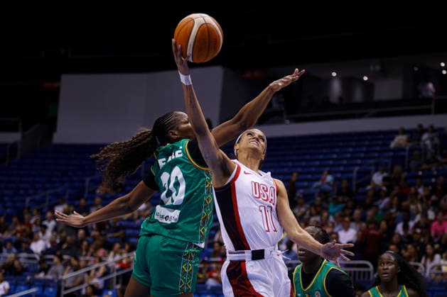 2026 World Cup Qualifying Tournament - USA Women s national team, Nationalteam V Senegal Rae Burrell plays during the game at the 2026 FIBA World Cup Qualifying Tournament between USA and Senegal in San Juan, Puerto Rico, on March 11, 2026, at Coliseo Jose Miguel Agrelot. San Juan Puerto Rico  Copyright: xEdgardoxMedinax originalFilename:medinamillan-notitle260311_npcR0.jpg