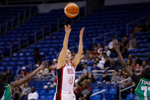 2026 World Cup Qualifying Tournament - USA Women s national team, Nationalteam V Senegal Paige Buckers plays during the game at the 2026 FIBA World Cup Qualifying Tournament between USA and Senegal in San Juan, Puerto Rico, on March 11, 2026, at Coliseo Jose Miguel Agrelot. San Juan Puerto Rico  Copyright: xEdgardoxMedinax originalFilename:medinamillan-notitle260311_npLb6.jpg